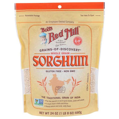 Bobs Red Mill Gluten Free Sorghum Grain 24 Ounce 4 Per Case