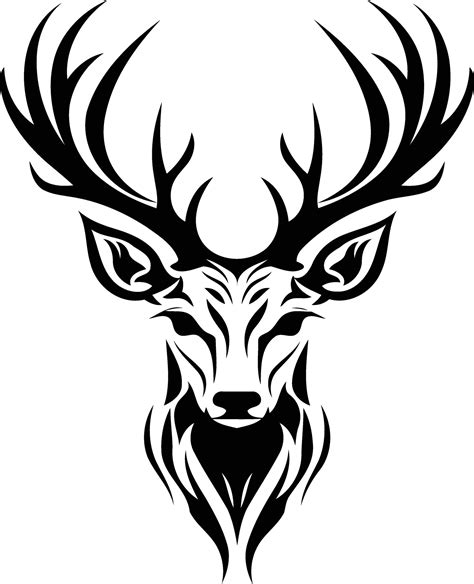 Bold And Striking Tribal Deer Head Tattoo Design Perfect For Body Art Inspiration Logo Design Or Any Project Needing A Powerful Symbol 49169892 Vector Art At Vecteezy