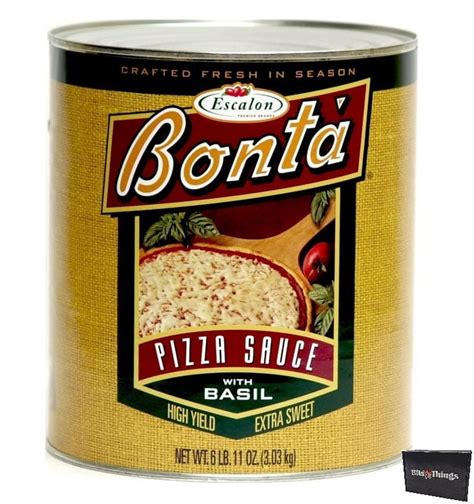 Bonta Pizza Sauce With Basil 107 Oz Walmart Com