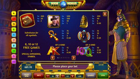 Book Of Horus Slot Play At Gala Casino