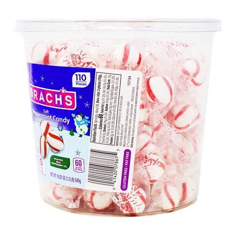Brachs Soft Peppermint Candy 110 Ct Candy Funhouse Candy Funhouse Us