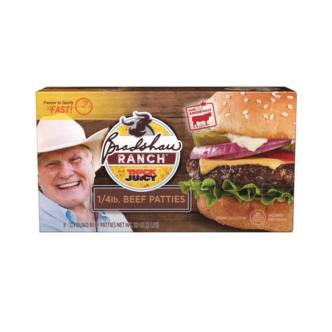 Bradshaw Ranch Beef Patties 1 4 Pound Thick N Juicy Super 1 Foods Bradshaw Ranch Beef Patties 1 4 Pound Thick N Juicy Super 1 Foods