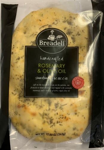 Breadeli Handcrafted Rosemary And Olive Oil Sourdough Focaccia 12 80 Oz Kroger Breadeli Handcrafted Rosemary And Olive Oil Sourdough Focaccia 12 80 Oz Kroger