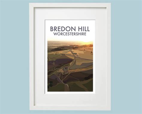 Bredon Hill Worcestershire Original Illustration Etsy