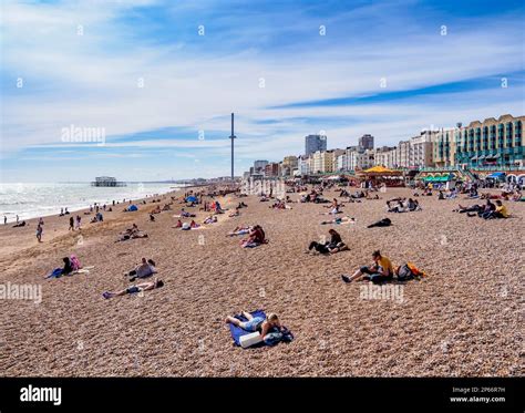 Brighton Beach City Of Brighton Amp Hove East Sussex Uk Larkins With