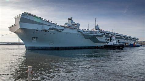 Britain Amp 39 S Newest Aircraft Carrier Hms Prince Of Wales Docks In