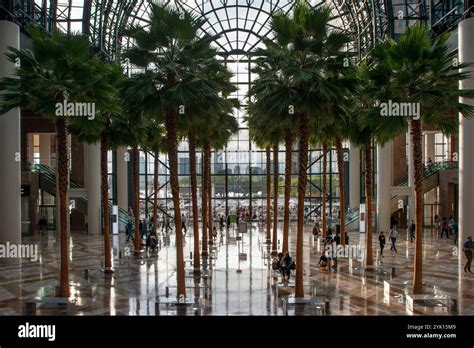 Brookfield Place S Atrium Winter Garden Is A Glass Vaulted Pavilion