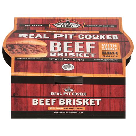 Brookwood Farms Beef Brisket With Tangy Bbq Sauce Real Pit Cooked