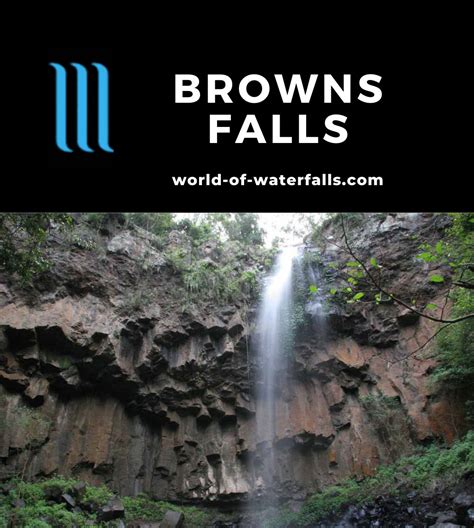 Browns Falls Basalt Stream Scramble Waterfall By Killarney