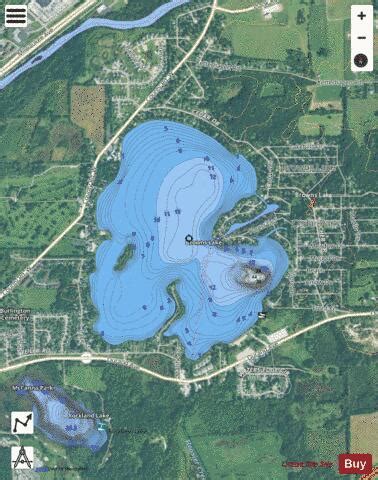 Browns Lake Topo Map Wi Racine County Rochester Area