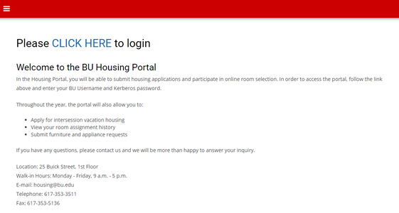 5 BU Housing Portal Tips