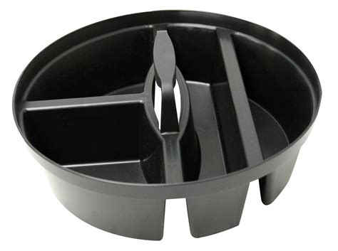 Bucket Organizer 5 Gallon 2 Pack Heavy Duty 5 Holders Wall Mount Feed Water Pail Brackets Black Gallon Bucket