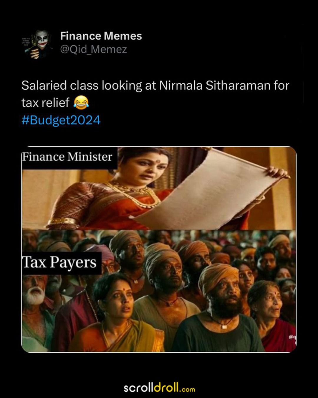 Budget 2024 Funny Memes Highlights End Mein Same Taxes Bol Ke Chali