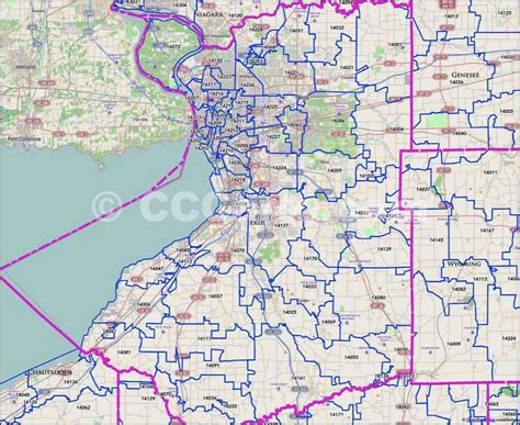 Buffalo Ny Postal Code Map Premium Marketmaps