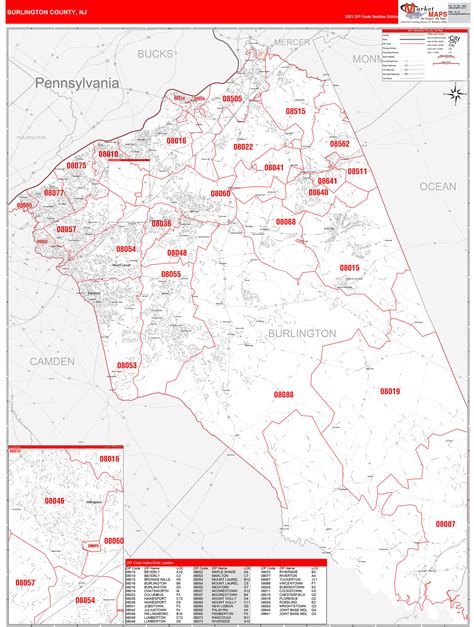 Burlington County Nj Zip Code Map At Lara Bunton Blog