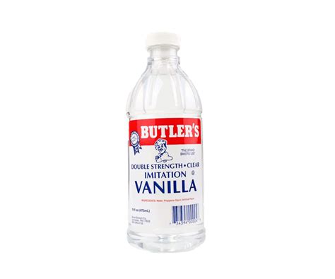 Butler S Double Strength Clear Imitation Vanilla 16Oz