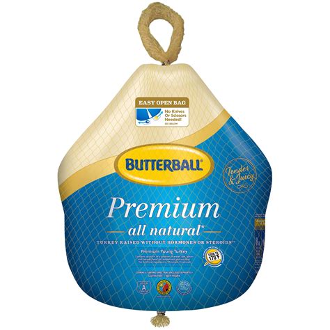Butterball Frozen Whole Turkey All Natural 10 16 Lbs Serves 7 11 Walmart Com