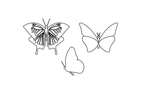 Butterfly Outline Tattoo Designs