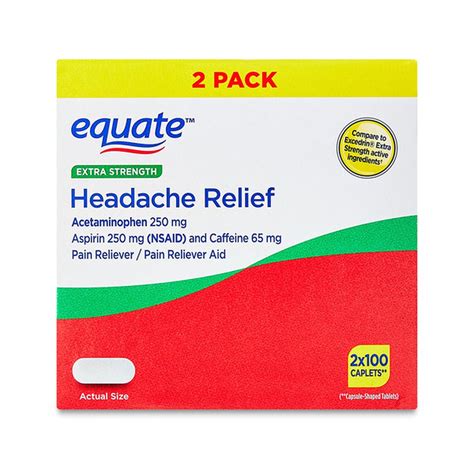 Buy Acetaminophen Aspirin Caffeine Headache Relief 250 250 65 Mg
