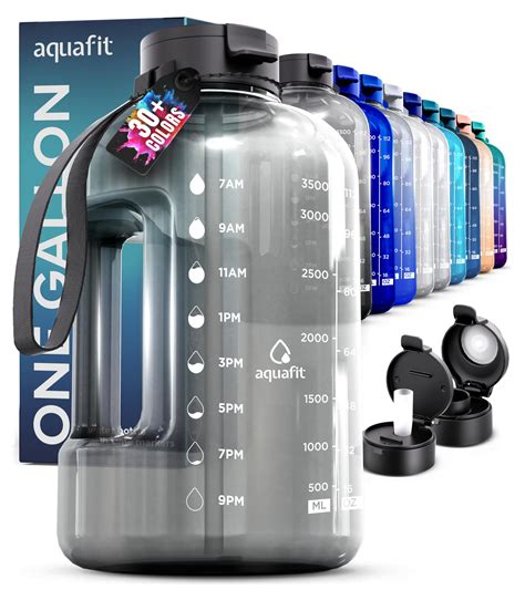 Buy Aquafit 1 Gallon Water Bottle With Straw 4 Litre 128 Ounces Large