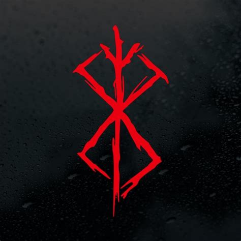 Buy Berserk Symbol Vinyl Sticker V2 Custom Color Size Viking Berserker Car Decal For Windows Walls Devices Tumblers And More Online In India Etsy