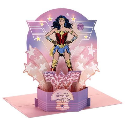 Buy Hallmark Wonder Woman Paper Wonder Pop Up Birthday Card With Music