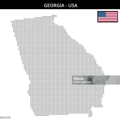 Buy Map Of Georgia Usa In Raster And Vector File Format