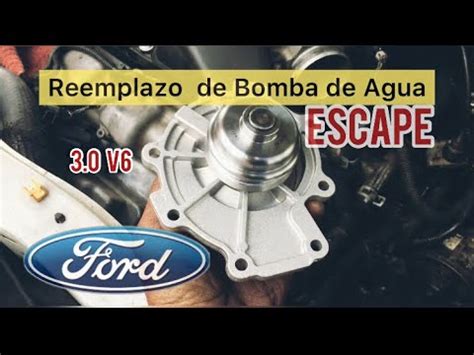 C Mo Cambiar Bomba De Agua De Ford Escape 3 0 V6 Youtube