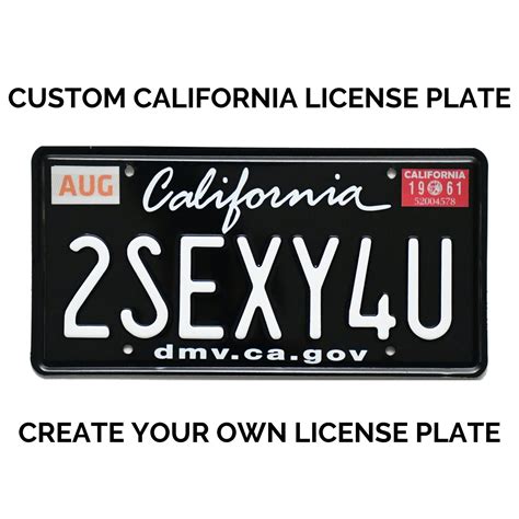 How to Get Your ca custom license plate in California