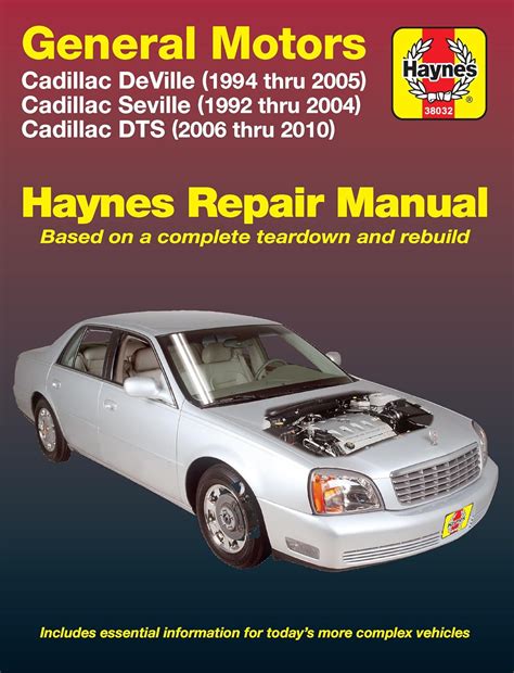Cadillac Repair Manual Deville 1994 2005 Seville 1992 2004 Dts 2006 2010