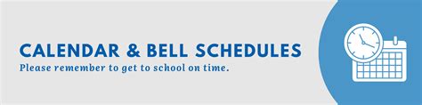 Calendar Bell Schedules George Washington Elementary School