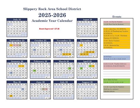 Calendar Slippery Rock Area High School 724 794 2960 Slippery Rock Calendar Slippery Rock Area High School 724 794 2960 Slippery Rock