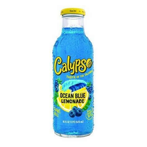 Calypso Lemonades 16 Ounce Glass Bottles 6 Pack Ocean Blue Lemonade Calypso Lemonades 16 Ounce Glass Bottles 6 Pack Ocean Blue Lemonade