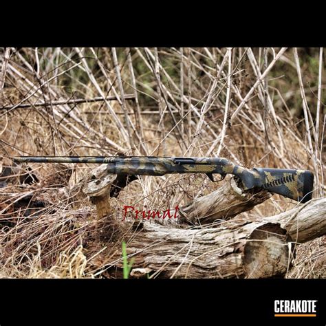 Camo Benelli Logo Custom Camo Benelli Cerakoted Using Forest Green