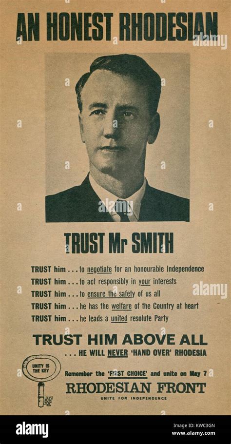 Campaign Poster For Ian Smith In 1960S In 1965 As Rhodesian Prime Minister History 18 X 24 Walmart Com Campaign Poster For Ian Smith In 1960S In 1965 As Rhodesian Prime Minister History 18 X 24 Walmart Com