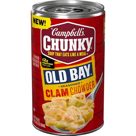 Campbell S Soups Campbell S Chunky Soup Old Bay Seasoned Clam Chowder 15 25 Oz Campbells Soup Chunky
