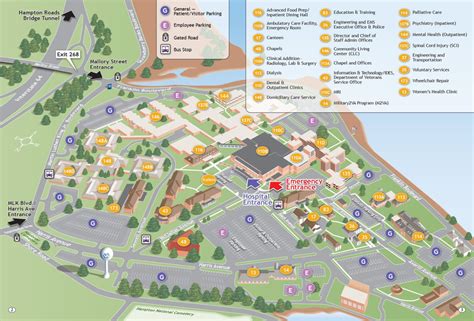 Campus Map And Visitor Guide Va Hampton Health Care Veterans Affairs