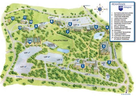 Campus Map Penn State Abington