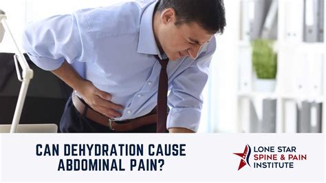 Can Dehydration Cause Abdominal Pain Lone Star Spine And Pain Institute