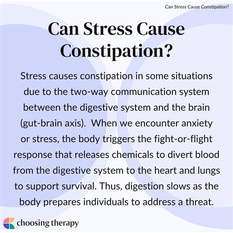 Can Stress Cause Constipation