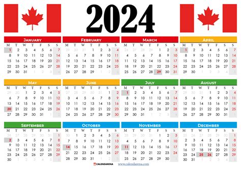 5 Canada Holidays 2024