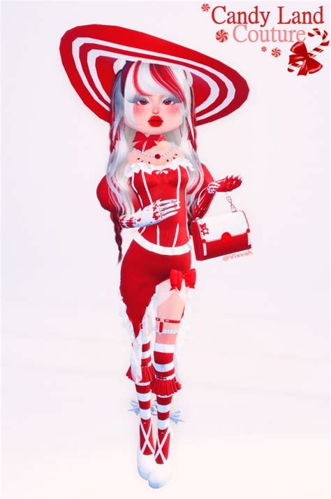 Candy Land Couture Dti Candy Cane Couture Outfits Dress To Impress