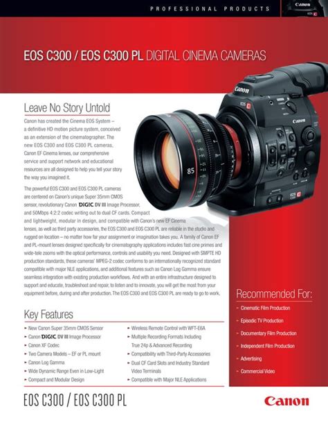Canon Eos C300 Pdf