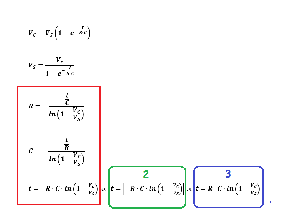 Capacitor Equation
