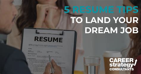 Career Strategy Consultants Inc On Linkedin 5 Resume Tips To Land Career Strategy Consultants Inc On Linkedin 5 Resume Tips To Land
