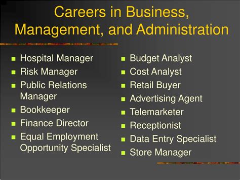 Careers In Business Administration