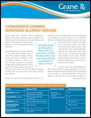 Caregiver S Corner Surviving Allergy Season Grane Rx Grane Rx
