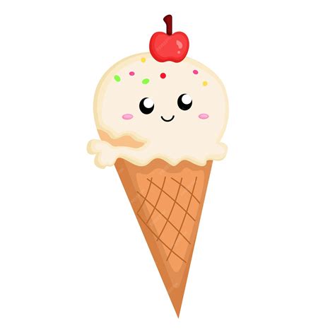 Cartoon Ice Cream Dessert Cone Cute Cake Cartoon Clipart Ice Clipart