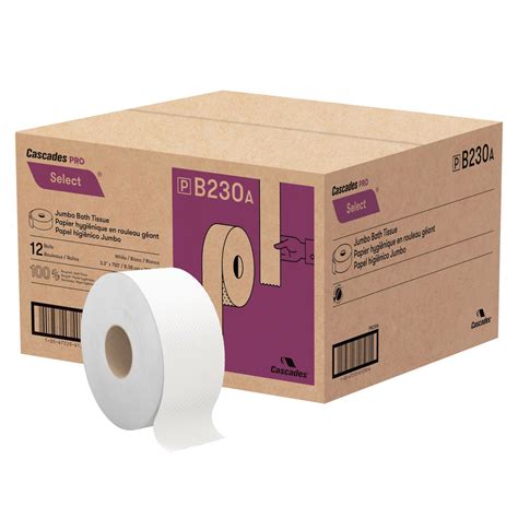 Cascades Pro Select Jumbo Toilet Paper 2 Ply 600 Amp 39 8 Cs Mywellcare