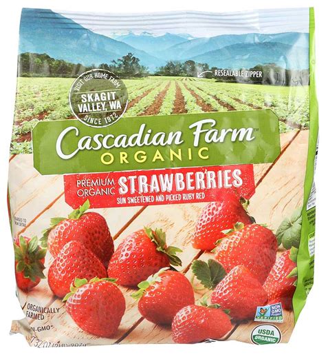 Cascadian Farm Organic Strawberries 32 Ounce 6 Per Case